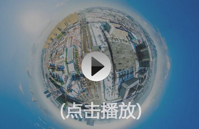 720江店新城区雪景航拍